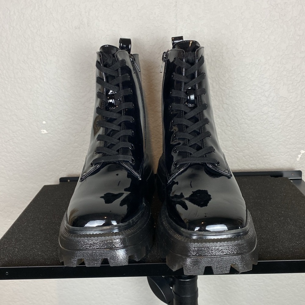 Katy Perry black Geli combat boots - Picture 3 of 9